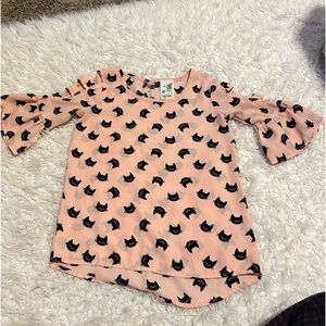 Lily Bleu Cat Top Size 7/8 bell sleeve with cut out